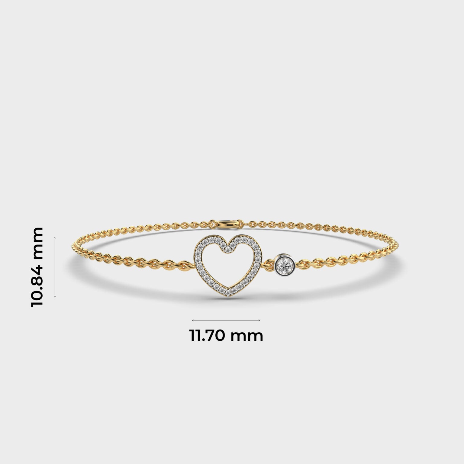 Hearty Charm Diamond Bracelet - Koki Jewel