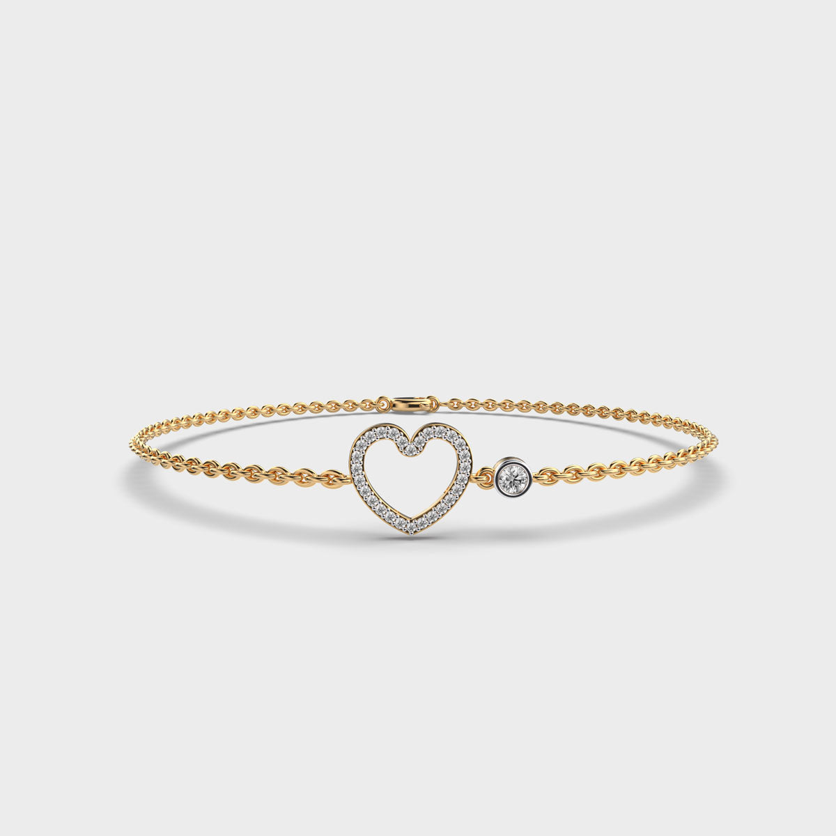 Hearty Charm Diamond Bracelet - Koki Jewel