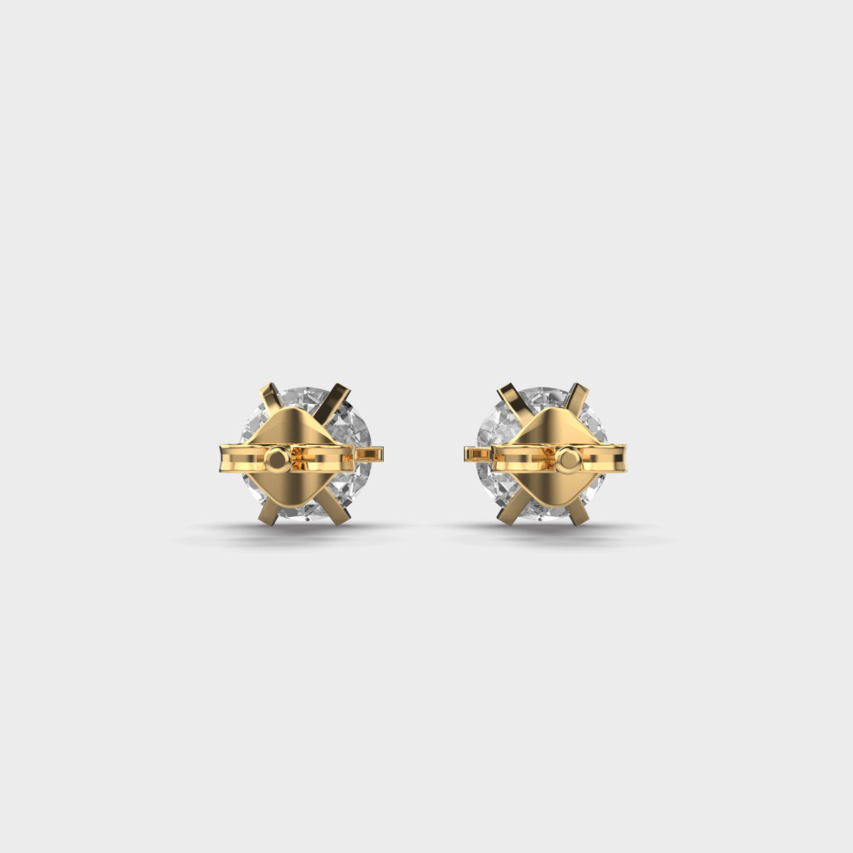 1 Carat Classic Solitaire Studs - Koki Jewel