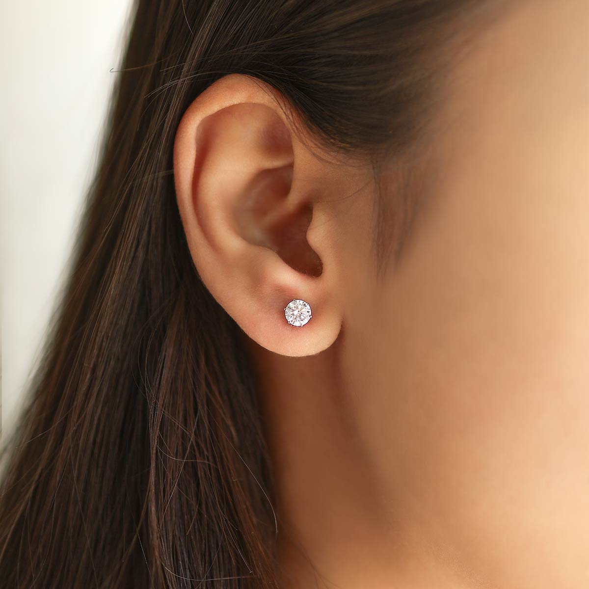 1 Carat Classic Solitaire Studs - Koki Jewel