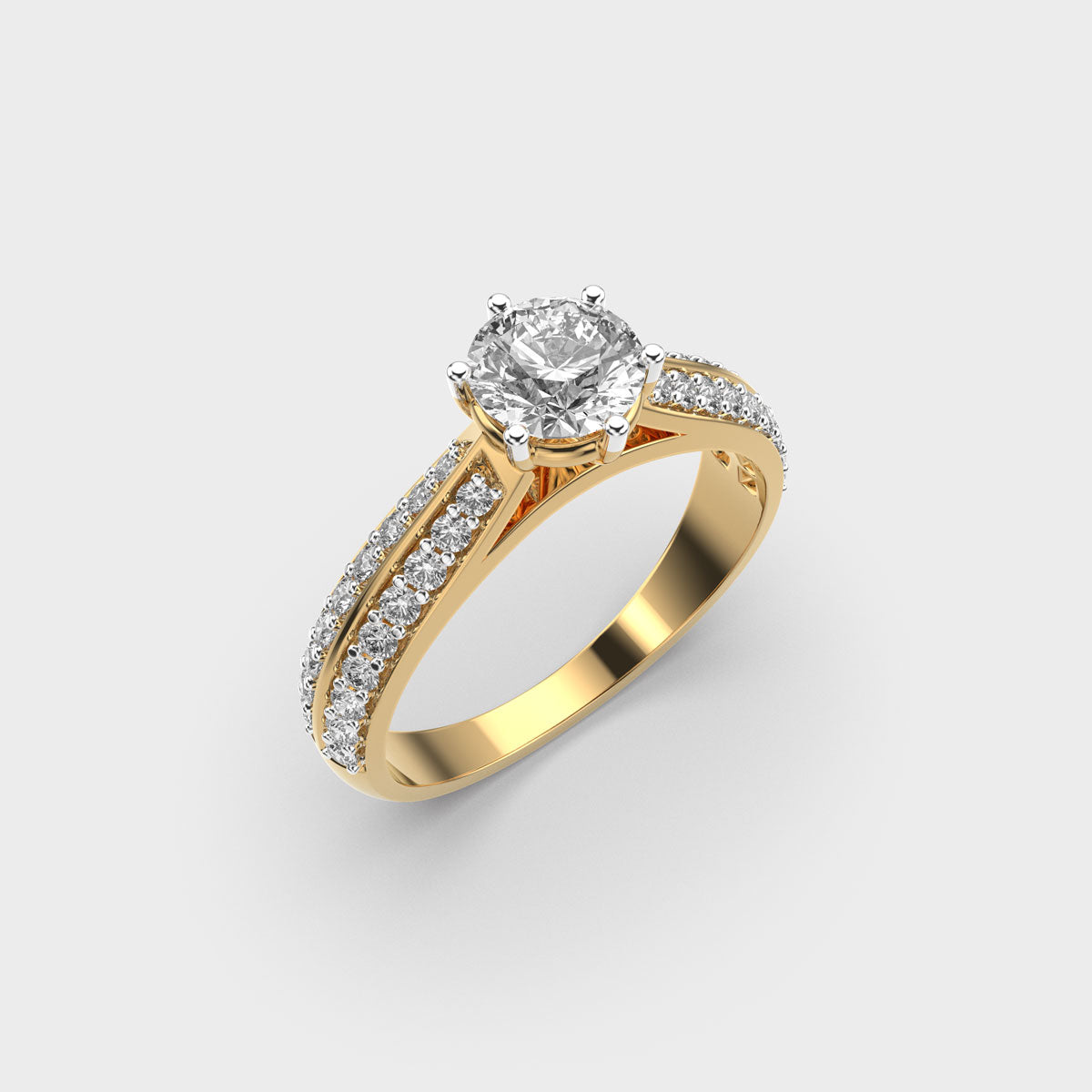 50 Cent Timeless Solitaire Ring - Koki Jewel