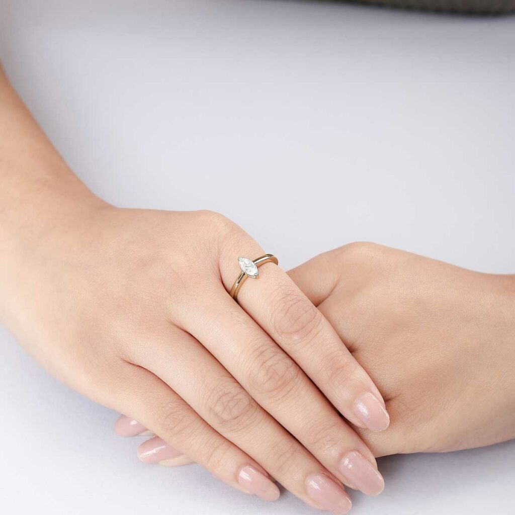 15 Cent Marquise Diamond Ring - Koki Jewel