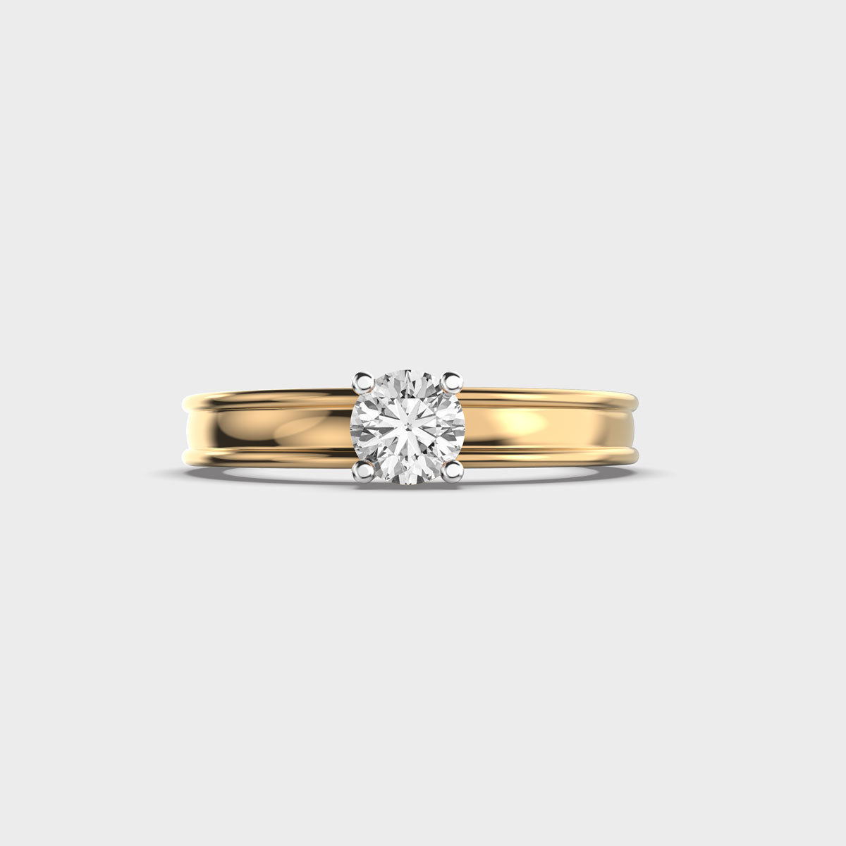 15 Cent Pretty Parallel Diamond Ring - Koki Jewel