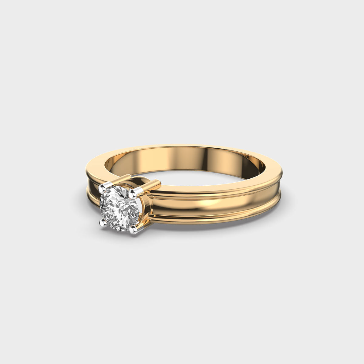 15 Cent Pretty Parallel Diamond Ring - Koki Jewel